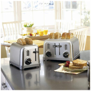 ECTQ0NZ1A0000B_4 jpg - Torradeira Elétrica Metal Classic, Com 2 Fatias, Inox Escovado, 110v, CUISINART CPT 160, Prateado