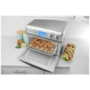 Forno Elétrico de Bancada com Tela LCD e Controle de Temperatura e Temporizador, 110V 1800W, Cuisinart TOA 95, Prata
