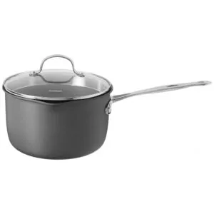 ECTQ20J0PE000B_1 jpg - Panela Antiaderente com Tampa de Vidro, 3 Litros, Aço Inoxidável, Cuisinart Chefs Classic
