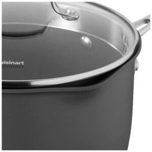 ECTQ20J0PE000B_4 jpg - Panela Antiaderente com Tampa de Vidro, 3 Litros, Aço Inoxidável, Cuisinart Chefs Classic