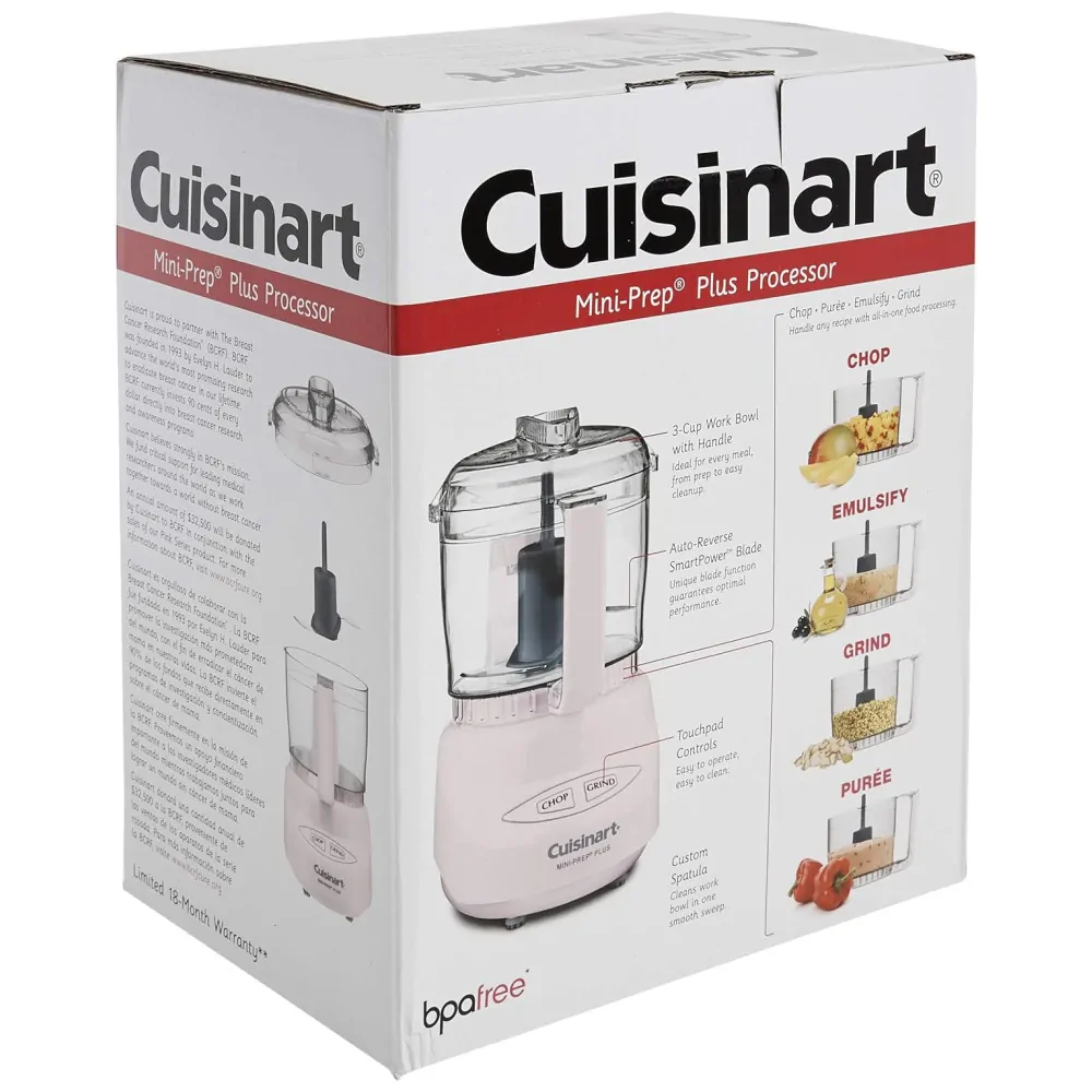 ECTQ2BVQVT000B_5 jpg - Mini Processador de Alimentos Plus, 110v, CUISINART DLC 2APK, Rosa claro