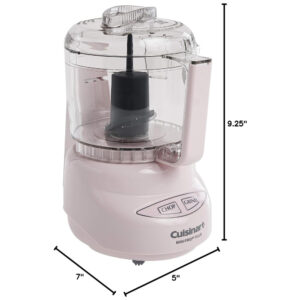 ECTQ2BVQVT000B_7 jpg - Mini Processador de Alimentos Plus, 110v, CUISINART DLC 2APK, Rosa claro