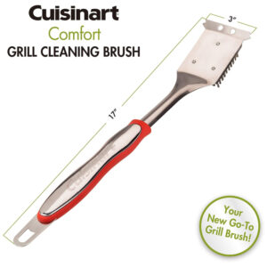 ECTQ2L3A85B00B_1 jpg - Acessório Escova de Limpeza Churrasco, Grill Comfort Grill, CUISINART CCB 134, Vermelho