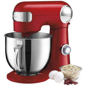 ECTQ41YB4J790B_2 jpg - Batedeira 5,2L com 12 Velocidades, Tigela em Aço Inoxidável e 3 Acessórios, 110V 500W, Cuisinart, Vermelha