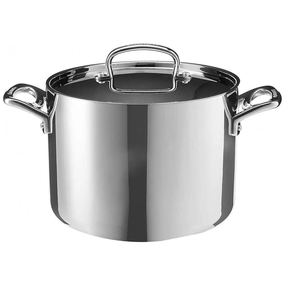 ECTQ4516VY400B_2 jpg - Caldeirão com Tampa 6 Litros em Aço Inoxidável Triplo Cuisinart French Classic