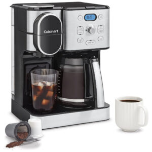 ECTQ48B2T9PB0B_0-2 jpg - Cafeteira Programável 1 Litro em Aço Inoxidável com Painel Digital, 110V 1100W, Cuisinart SS16, Prata e Preta