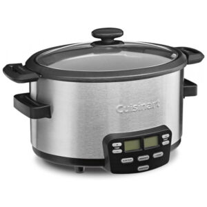 ECTQ4M8BSRA00B_1 jpg - Panela Elétrica 4L Multifuncional com Controle de Temperatura, 1100W, 110V, CUISINART MSC 400, Prateado