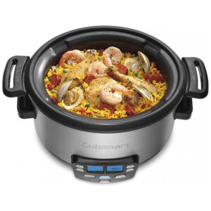ECTQ4M8BSRA00B_5 jpg - Panela Elétrica 4L Multifuncional com Controle de Temperatura, 1100W, 110V, CUISINART MSC 400, Prateado