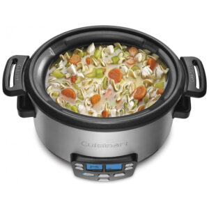 ECTQ4M8BSRA00B_7 jpg - Panela Elétrica 4L Multifuncional com Controle de Temperatura, 1100W, 110V, CUISINART MSC 400, Prateado