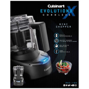 ECTQ52F4PBM80B_4 jpg - Mini Processador de Alimentos até 4 Xícaras, Cuisinart RMC 100, 110V, Preto