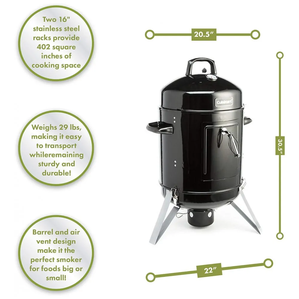 ECTQ5NPQT1370B_2 jpg - Churrasqueira vertical, preto, CUISINART COS 116, Preto