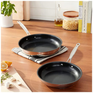 ECTQ69RMKI300B_5 jpg - Conjunto de Frigideira Antiaderente de 22 e , Cuisinart Chef Preta e Prata