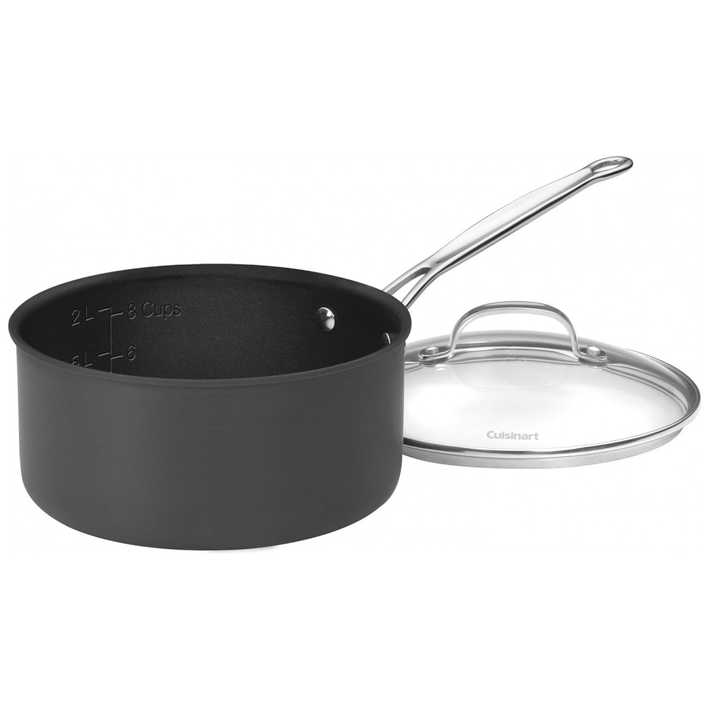 ECTQ6I5OL1000B_3-2 jpg - Conjunto de Panelas e Frigideira Antiaderente, 10 Peças em Aço Anodizado, Cuisinart 66 10 Chefs Classic