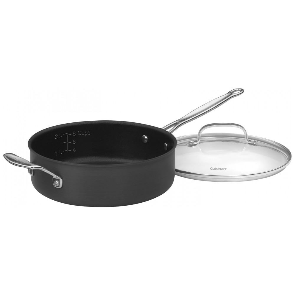 ECTQ6I5OL1000B_5-2 jpg - Conjunto de Panelas e Frigideira Antiaderente, 10 Peças em Aço Anodizado, Cuisinart 66 10 Chefs Classic