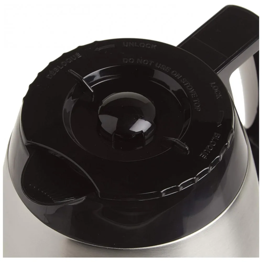ECTQ6LRRI1000B_2 jpg - Jarra, Copo para Cafeteira, capacidade de 2,8 mL ou 10 xícaras, CUISINART DGB 600RC, Preto