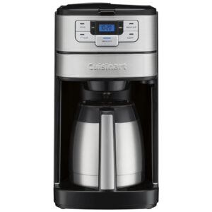 ECTQ6PJFPCD80B_0-1 jpg - Cafeteira Automática até 10 Xícaras com Jarra de Vidro, Cuisinart DGB 450, 110V, Cinza