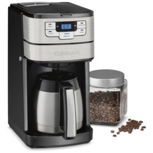 ECTQ6PJFPCD80B_1-1 jpg - Cafeteira Automática até 10 Xícaras com Jarra de Vidro, Cuisinart DGB 450, 110V, Cinza