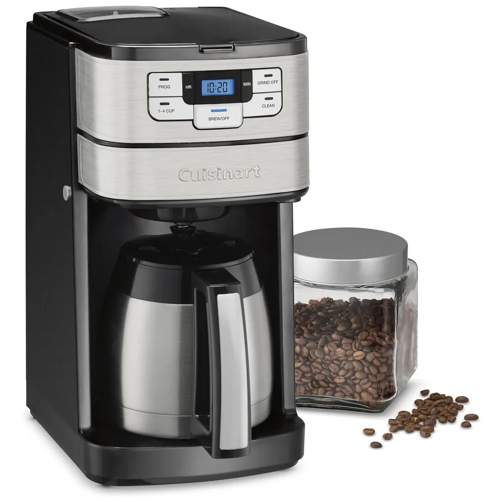 ECTQ6PJFPCD80B_1-1 jpg - Cafeteira Automática até 10 Xícaras com Jarra de Vidro, Cuisinart DGB 450, 110V, Cinza