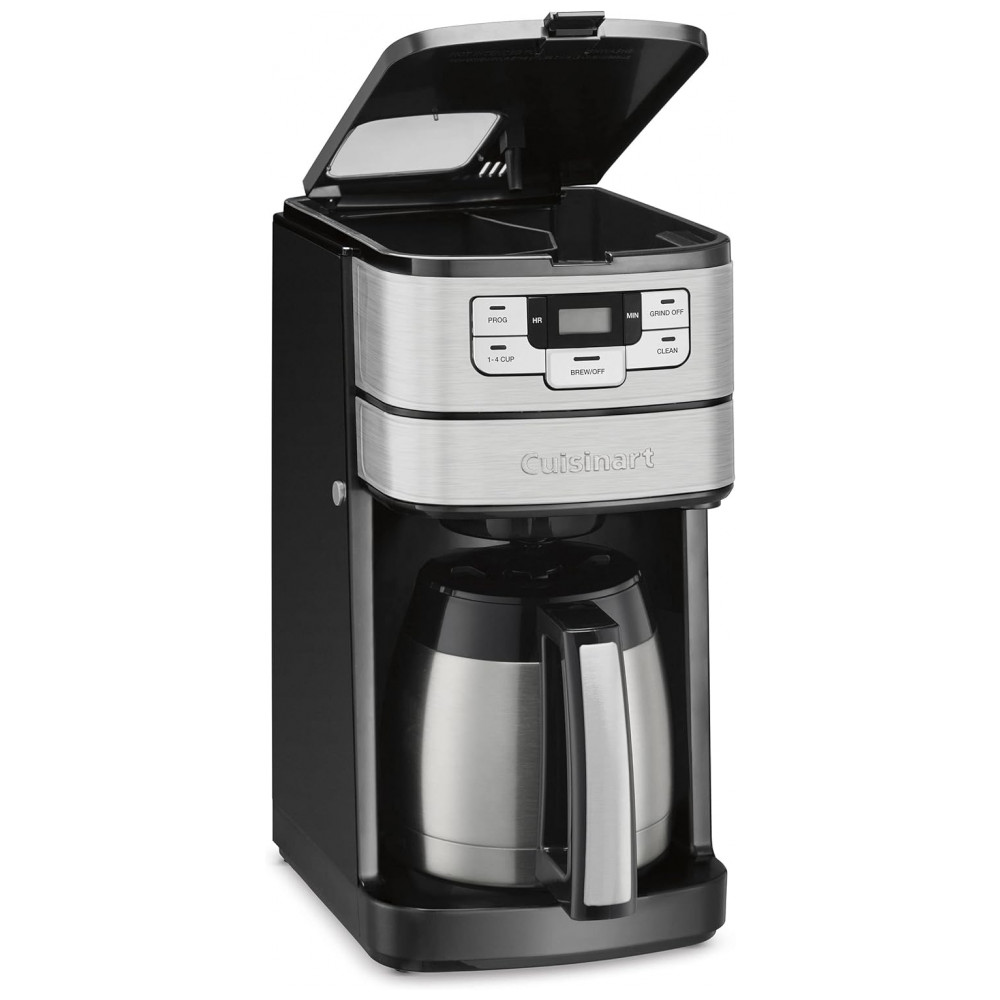 ECTQ6PJFPCD80B_3-1 jpg - Cafeteira Automática até 10 Xícaras com Jarra de Vidro, Cuisinart DGB 450, 110V, Cinza