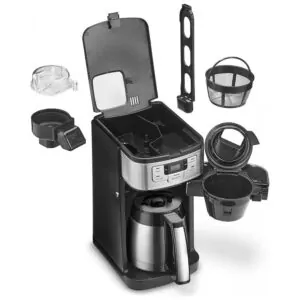 ECTQ6PJFPCD80B_4-1 jpg - Cafeteira Automática até 10 Xícaras com Jarra de Vidro, Cuisinart DGB 450, 110V, Cinza