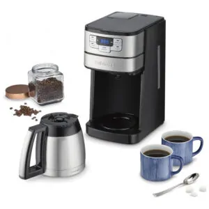 ECTQ6PJFPCD80B_5-1 jpg - Cafeteira Automática até 10 Xícaras com Jarra de Vidro, Cuisinart DGB 450, 110V, Cinza