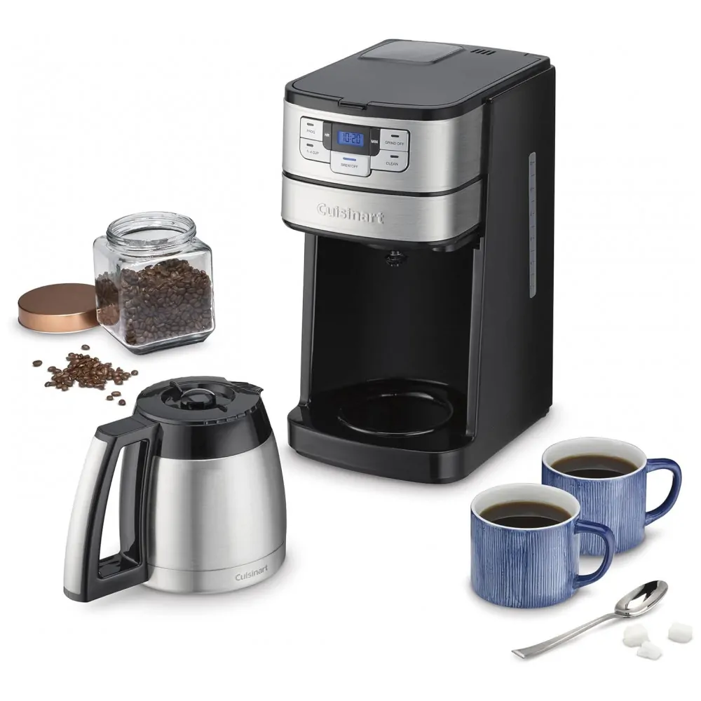 ECTQ6PJFPCD80B_5-1 jpg - Cafeteira Automática até 10 Xícaras com Jarra de Vidro, Cuisinart DGB 450, 110V, Cinza