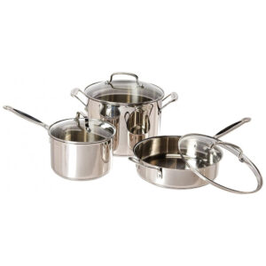 ECTQ6R7W74G10B_2-1 jpg - Conjunto de Panelas e Frigideiras de Aço Inoxidável, 14 Peças, CUISINART 77 14N, Prateado