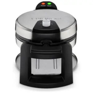 ECTQ6YRFWCK80B_1 jpg - Máquina de Waffle, assa dos 2 lados, 1000W, preto e prata, 110v, CUISINART, Prateado