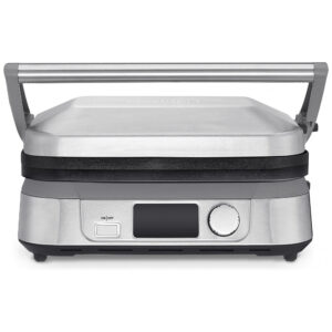 ECTQ7BPLX8770B_0 jpg - Churrasqueira, ill, Aço Inox, Elétrica, 110v, CUISINART GR 5B, Prateado