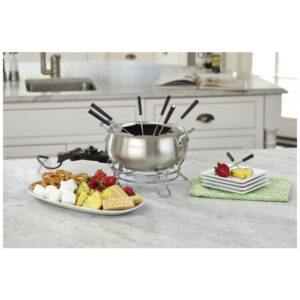 ECTQ84RR81000B_4 jpg - Panela de Fondue Elétrica 2.8 L com 8 Garfos, 1000W, Aço Inoxidável, 110v, CUISINART CFO 3SS, Prateado