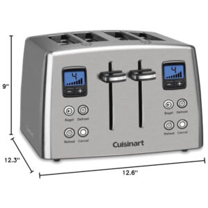 ECTQ8AUV1L900B_3 jpg - Torradeira Elétrica, 4 Fatias, Aço Inoxidável, 110v, CUISINART CPT 435, Prateado