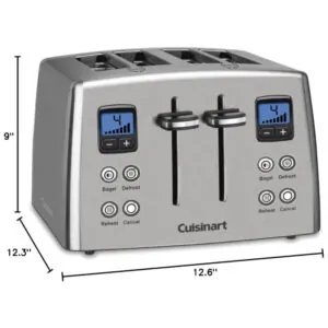ECTQ8AUV1L900B_3 jpg - Torradeira Elétrica, 4 Fatias, Aço Inoxidável, 110v, CUISINART CPT 435, Prateado