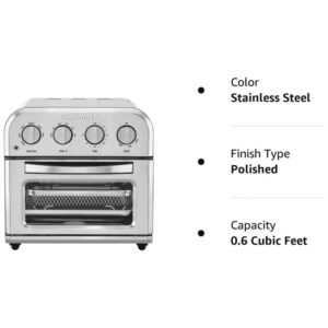 ECTQ8BK8Y1V70B_4-1 jpg - Fritadeira Elétrica Air Fryer, Torradeira, 110v, CUISINART TOA 28, Prateado