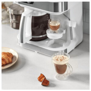 ECTQ8X4ZW3WC0B_2-1 jpg - Cafeteira 4 em 1 Compatível com Cápsulas de Expresso e Nespresso com Vaporizador de Leite e Desligamento automático, 110V, Cuisinart SS 4N1W, Branca