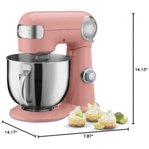 ECTQ978HPK990B_6 jpg - Batedeira Planetária Cuisinart SM 50CO Precision Master 5,2 L 12 Velocidades Coral, Aço Inox, 500 W, 110 V
