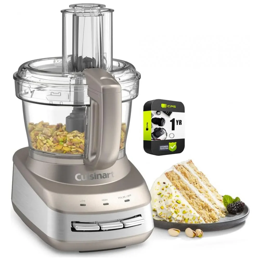 ECTQBNSYV7X90B_0-1 jpg - Processador de Alimentos Multifuncional 2.4L em Aço Inoxidável, 950W, 110v, CUISINART E9CUIFP110SS, Dourado