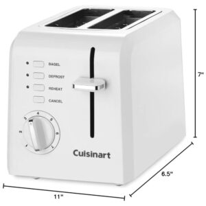 ECTQC430QG900B_6-1 jpg - Torradeira 2 Fatias com 7 Níveis de Tostagem, 900W, 110v, CUISINART CPT 122, Branco
