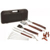 ECTQCFKIR6N10B_0 jpg - Kit Churrasco na Grelha 18 Peças de Aço Inoxidável com Estojo de zenamento, CUISINART CGS W18, Marrom