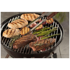 ECTQCFKIR6N10B_6 jpg - Kit Churrasco na Grelha 18 Peças de Aço Inoxidável com Estojo de zenamento, CUISINART CGS W18, Marrom