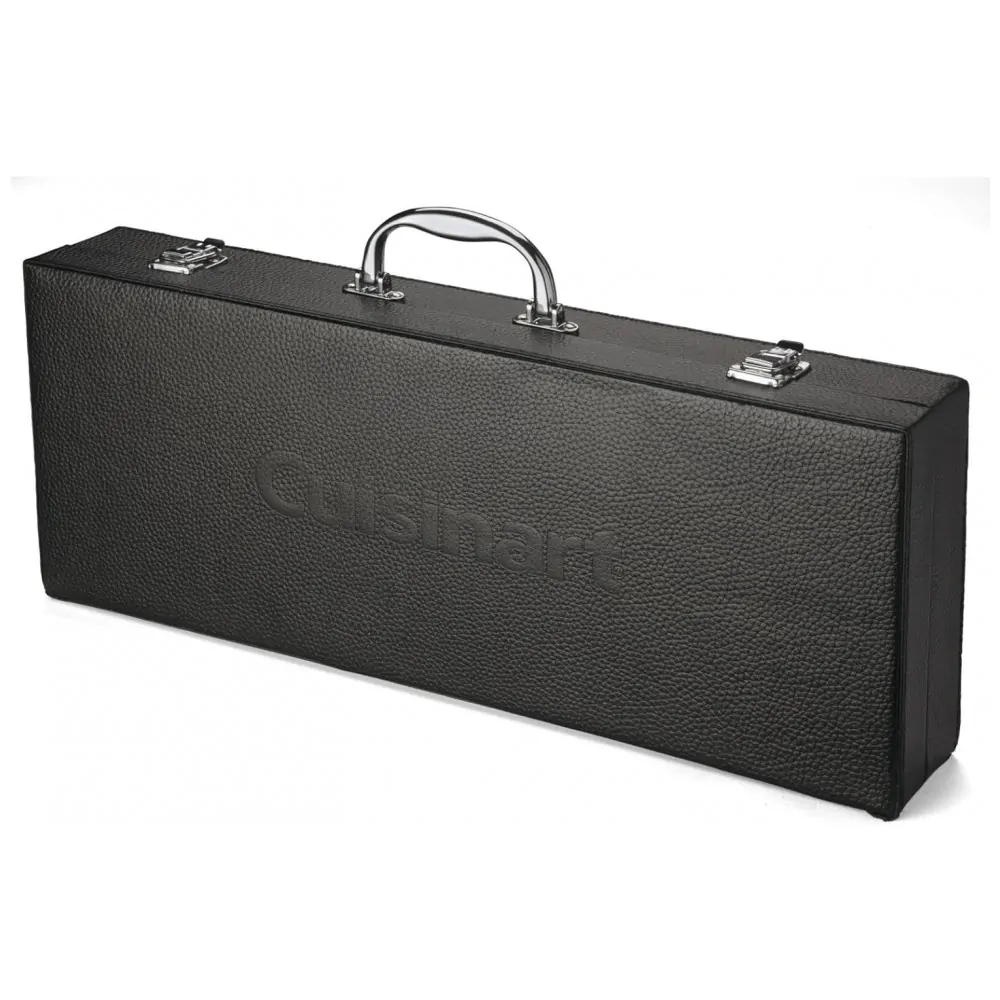 ECTQCVYD4I300B_1 jpg - Kit Churrasco na Grelha 10 Peças de Aço Inoxidável com Estojo de zenamento, CUISINART CGS 2010, Marrom
