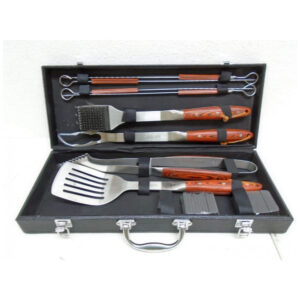 ECTQCVYD4I300B_3 jpg - Kit Churrasco na Grelha 10 Peças de Aço Inoxidável com Estojo de zenamento, CUISINART CGS 2010, Marrom