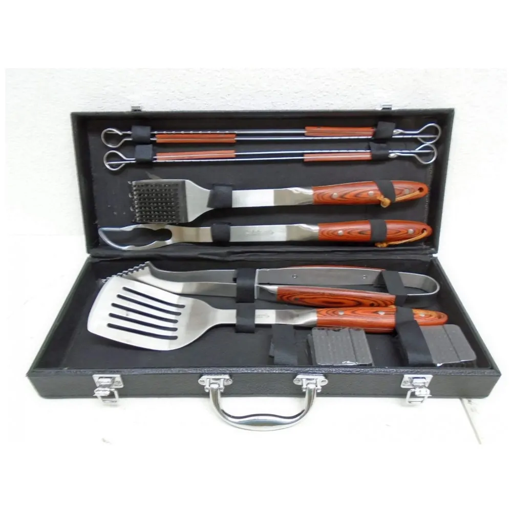 ECTQCVYD4I300B_3 jpg - Kit Churrasco na Grelha 10 Peças de Aço Inoxidável com Estojo de zenamento, CUISINART CGS 2010, Marrom