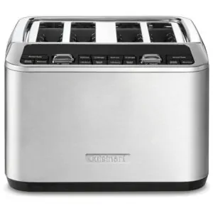 ECTQDBYWWPW90B_1-3 jpg - CPT 540 Torradeira Elétrica 4 Fatias Motorizada e Digital com Pinças de Bambu, 110v, CUISINART, Prateado