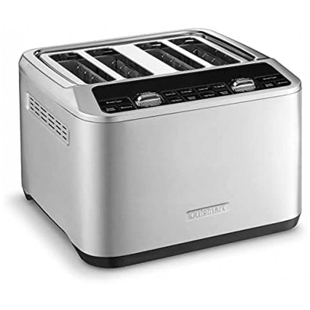 ECTQDBYWWPW90B_2-3 jpg - CPT 540 Torradeira Elétrica 4 Fatias Motorizada e Digital com Pinças de Bambu, 110v, CUISINART, Prateado