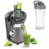 ECTQDH7NS68C0B_0-3 jpg - Centrífuga de Frutas 470mL em Aço Inoxidável com Indicadores em LED e Botão Giratório, 450W, Cuisinart, Prata