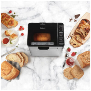 ECTQDYVGC3YB0B_3 jpg - Panificadora com Convecção, 16 Funções, 3 Tamanhos de Pão de até 900g e 3 Cores de Crosta Disponíveis, 110V 1800W, Cuisinart, Prata
