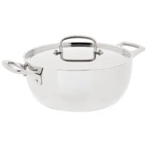 ECTQE1ZR2N800B_1 jpg - Forno Holandês com Tampa 4 Litros em Aço Inoxidável Tri Py, Cuisinart French Classic