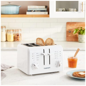 Torradeira, com 4 fatias, 900W, branca, 110v, CUISINART CPT 142P1, Branco