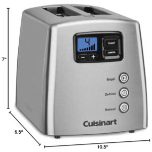ECTQE8OSQO600B_3 jpg - Torradeira 2 Fatias 900W, Aço Inoxidável, 110v, CUISINART CPT 420P1