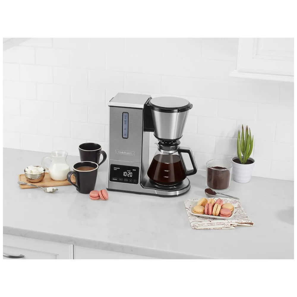 ECTQEDVUU2410B_3 jpg - Cafeteira Elétrica Programável P1 de 8 Xícaras Filtro de Aço Inoxidável Programável de 24h Auto Limpeza, CUISINART CPO 800, Prateado